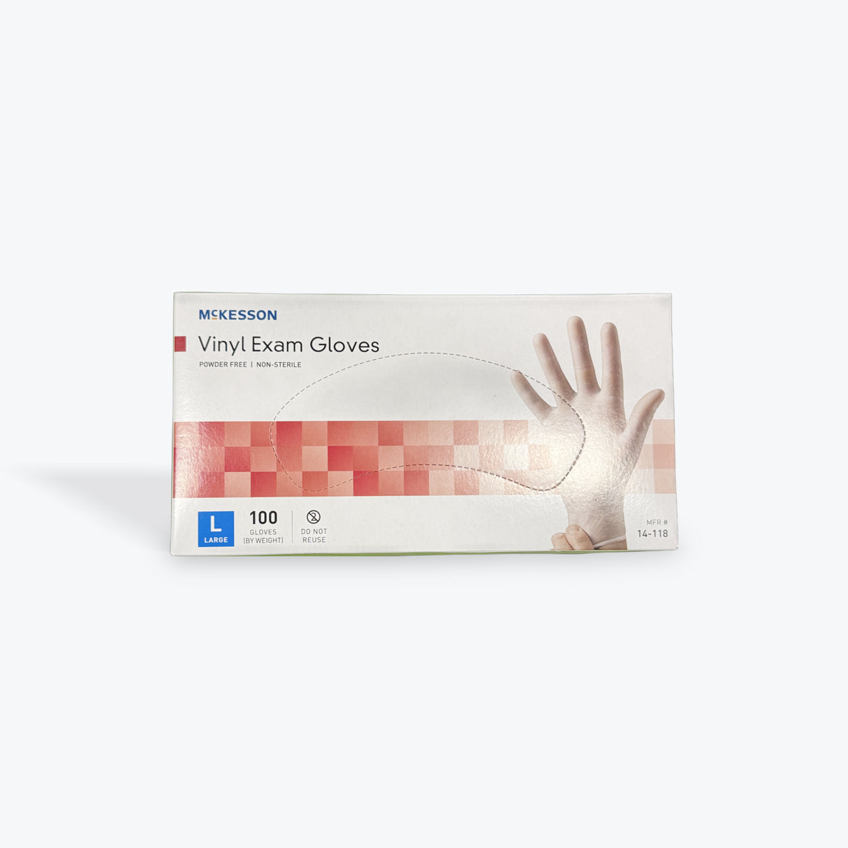 Mckesson Disposable Powder-Free Vinyl Examination Gloves - Large