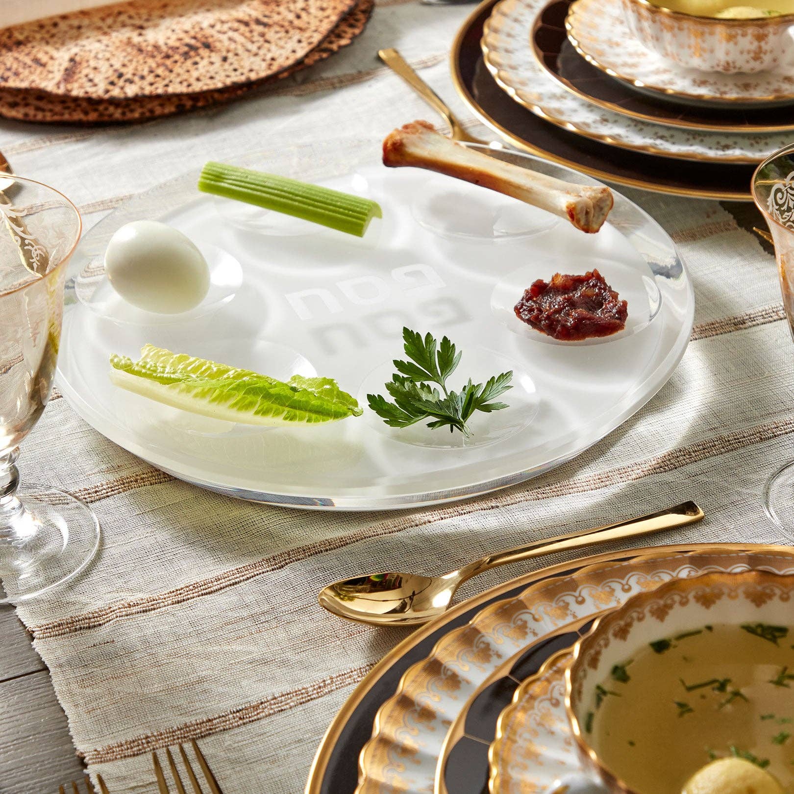 Passover Plate: Silver - Image 4