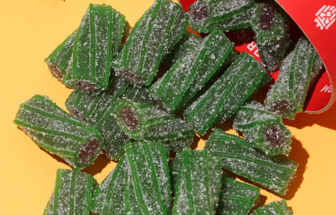 Watermelon Sour Licorice Twists - (8oz Tube) - Image 3