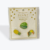 Slant Collections Enamel Pin: Leaf, Pineapple, Tuncan