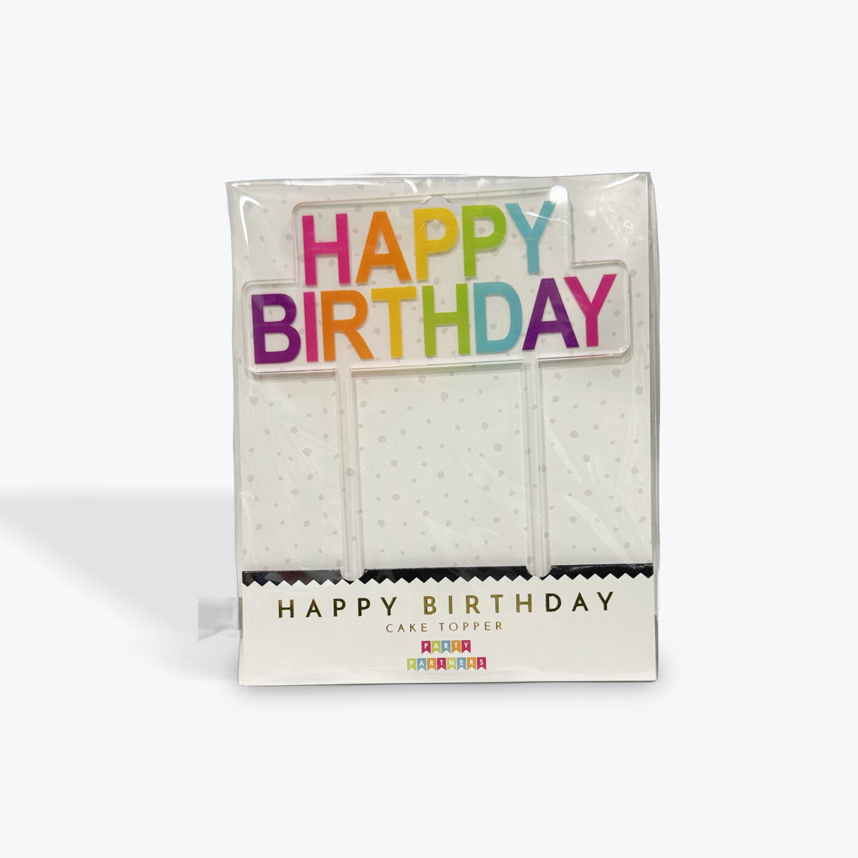 Party Partners Rainbow “Happy Birthday” Cake Topper