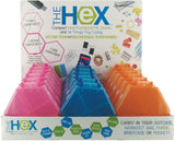 DM Merchandising Inc. Compact Multi Functional Folding Hexagon 3 Layer 7 Compartments Pill Container