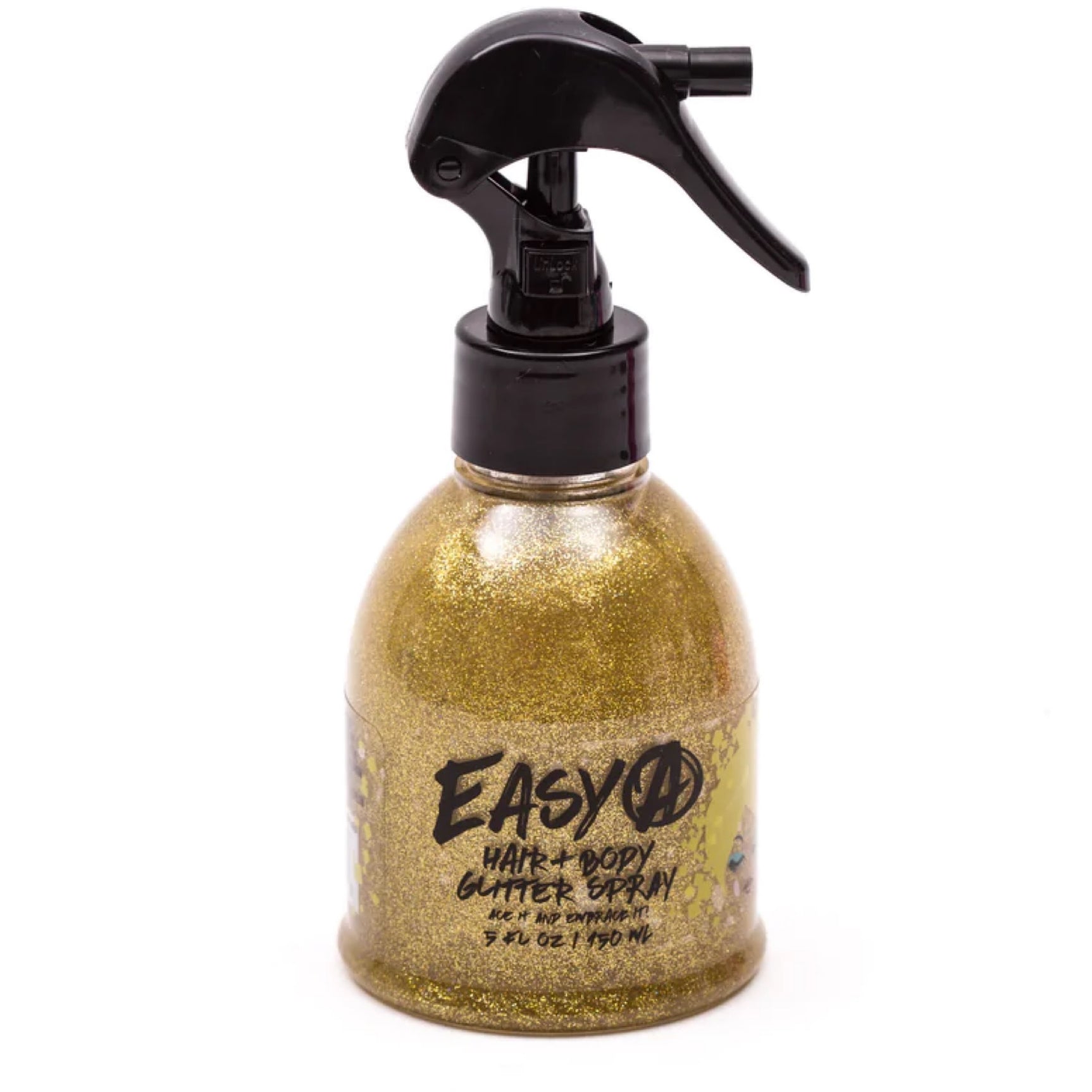 Easy A Spray de Purpurina Dorada para Pelo y Cuerpo