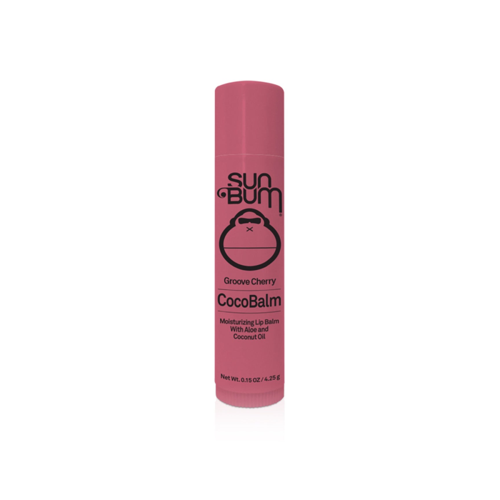Sun Bum Groove Cherry Cocobalm | Hydrating Lip Balm With Aloe | Hypoallergenic
