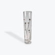 Zodax Centuri Golden Decal Floral Champagne Glass
