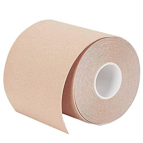 Hollywood Fashion Secrets Body Contour Tape Long-Lasting Adhesive Bra Substitute, Perfect for Contouring, Lifting, and Supporting All Chest Sizes