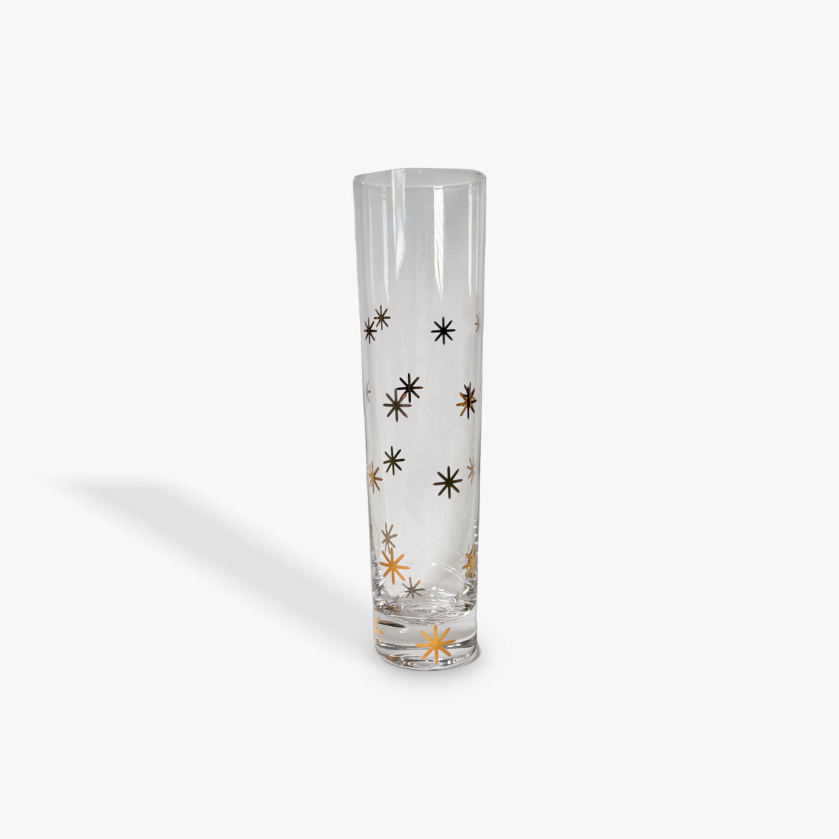 Zodax Centuri Golden Decal Star Champagne Glass