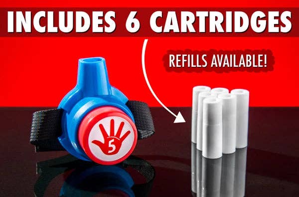 Confetti High-Fives: Shooter + 6 Refills (Red, White, Blue) - Image 3