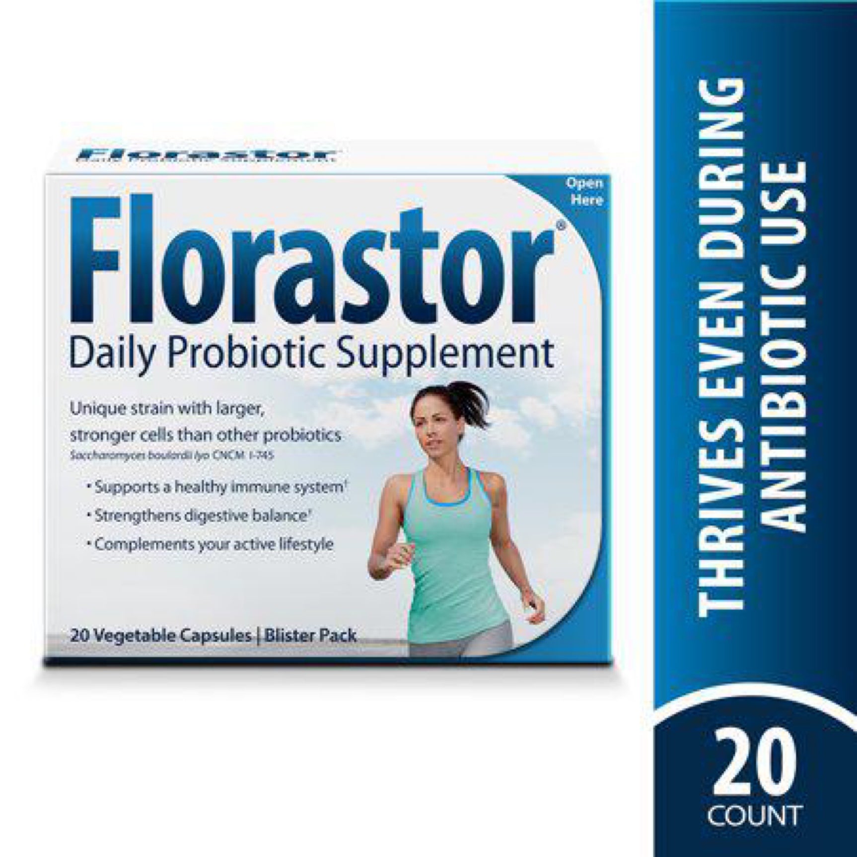 Cápsulas de probióticos Florastor