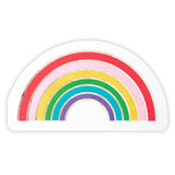 Slant collections shaped party napkins rainbow