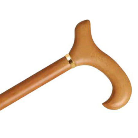 Alexorthopedic Wood Cane with Derby Handle and Collar