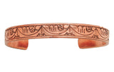 Triloka Floral Copper Bracelet