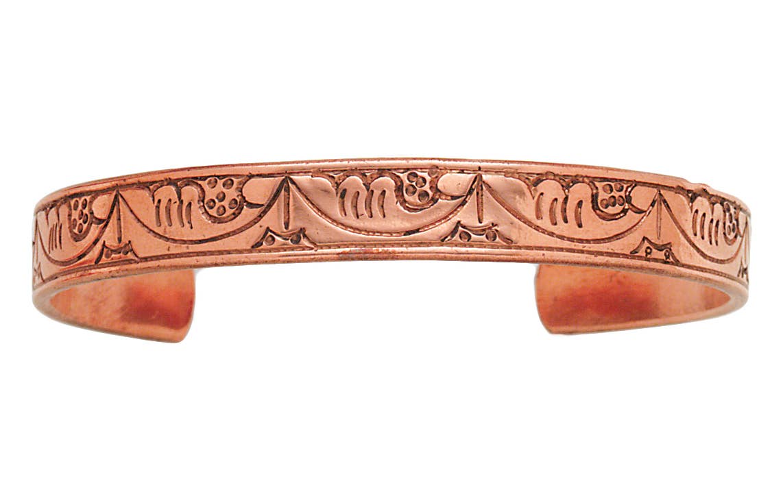 Triloka Floral Copper Bracelet