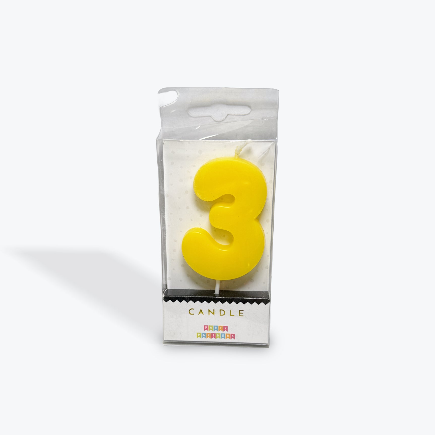 Party Partners Neon Number 3 Candle