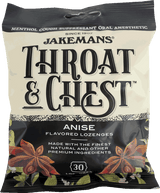 Jakemans Throat & Chest Anise Lozenges Bag - 30 Ct